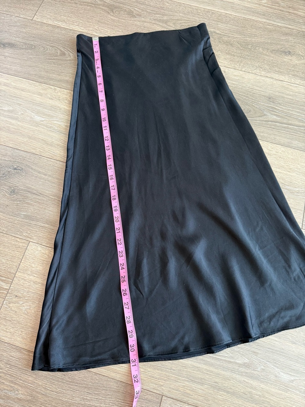Quince Black 100% Washable Silk Maxi Skirt Size Small - Picture 6 of 8